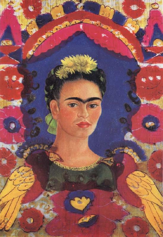 Self-Portrait the Frame, Frida Kahlo